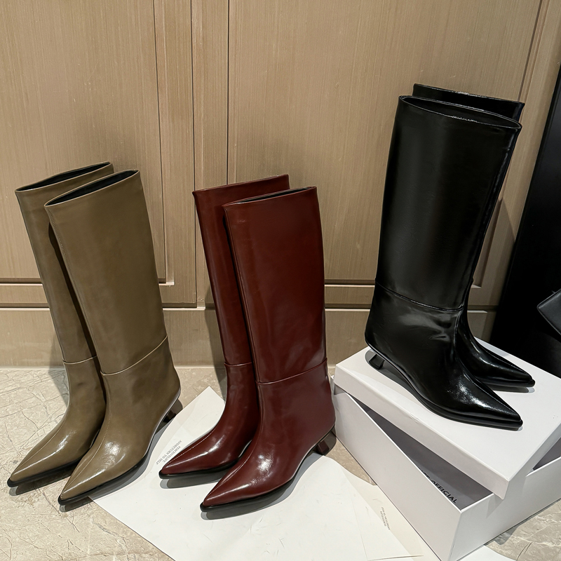 QUTAA Fashion News Damskie koz – Women'S Fashion Knee High Boots recenzja i cena