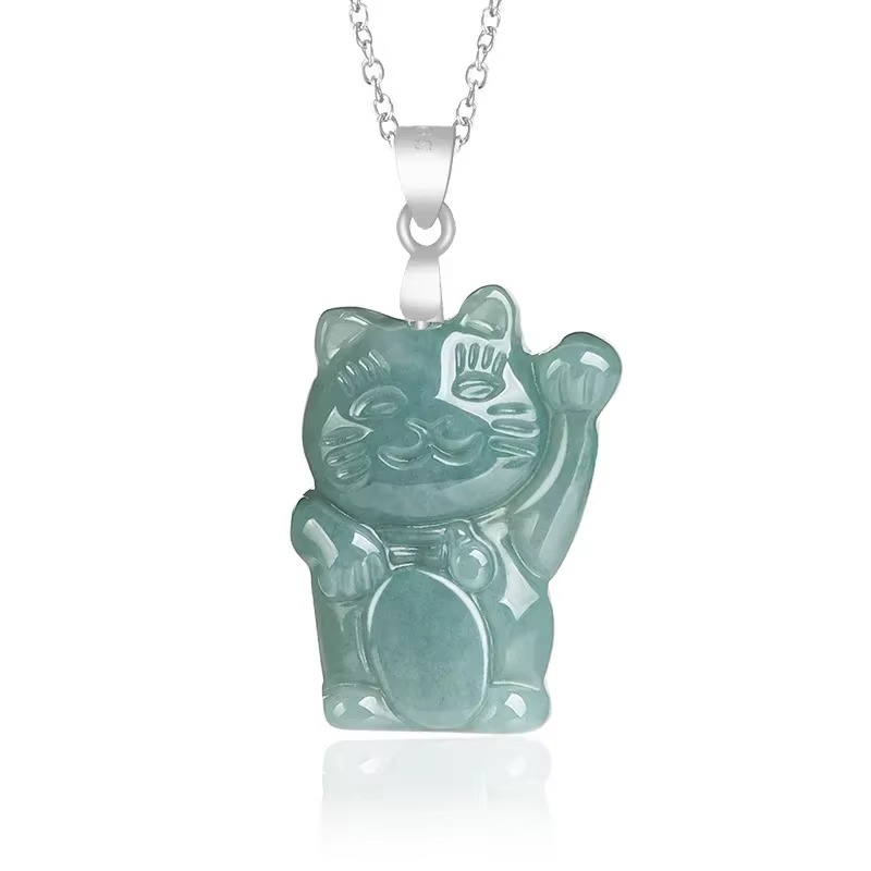 Birmański niebieski jadeit kot – Women'S Fashion Jewellery recenzja i cena