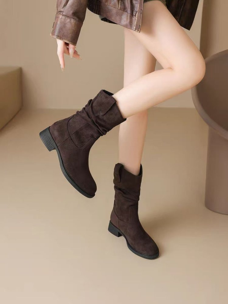 Botki do połowy łydki w stylu  – Women'S Fashion Korea recenzja i cena