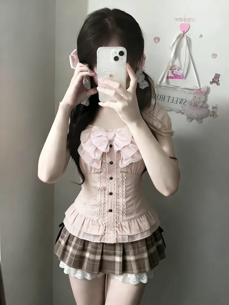 Japoński Słodki Trzyczęściowy  – Lace Trim Cami recenzja i cena